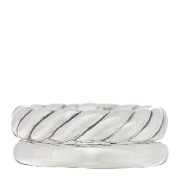 DAVID YURMAN Sterling Silver 8mm Mercer Two Row Ring 51 5.75