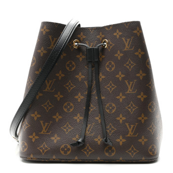 LOUIS VUITTON Monogram Neonoe MM Black