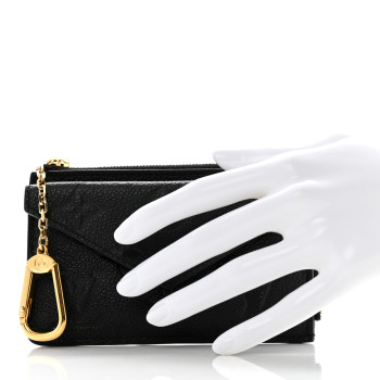 LOUIS VUITTON Empreinte Recto Verso Card Holder Black