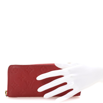 LOUIS VUITTON Empreinte Clemence Wallet Cherry
