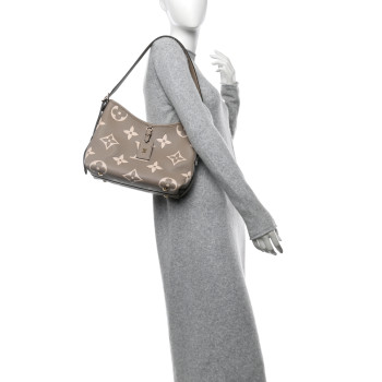 LOUIS VUITTON Empreinte Monogram Giant CarryAll PM Tourterelle Creme