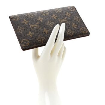 LOUIS VUITTON Monogram Porte Valeurs Checkbook Wallet