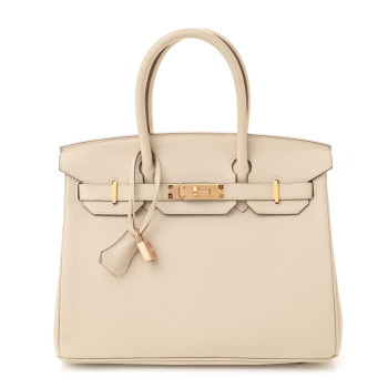HERMES Togo Birkin 30 Craie