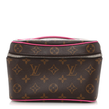 LOUIS VUITTON Monogram Macassar Nice Mini Fuchsia