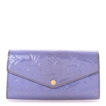 LOUIS VUITTON Vernis Sarah Wallet NM Lilac