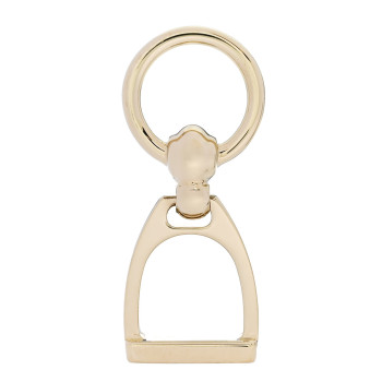 HERMES Permabrass Etrier Charm Scarf Ring
