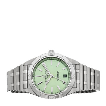 BREITLING Stainless Steel 36mm Chronomat Automatic Watch Mint Green A10380