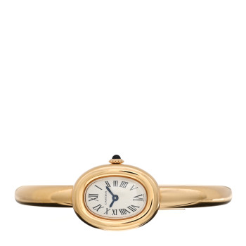 CARTIER 18K Yellow Gold 19mm Baignoire Quartz Watch