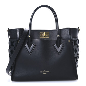 LOUIS VUITTON Calfskin Monogram Tufting On My Side Black
