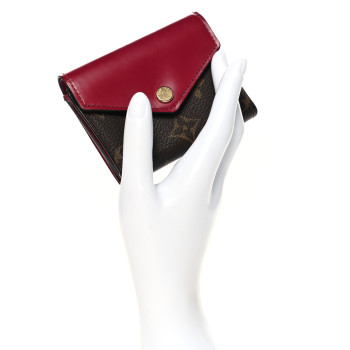 LOUIS VUITTON Monogram Zoe Wallet Fuchsia