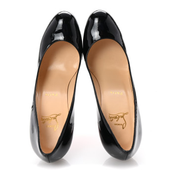 CHRISTIAN LOUBOUTIN Patent New Simple 100 Pumps 39.5 Black