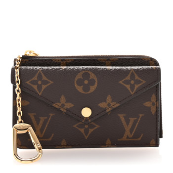 LOUIS VUITTON Monogram Recto Verso Card Holder Black