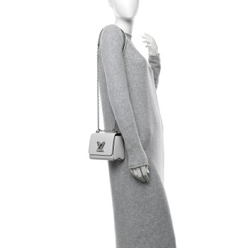 LOUIS VUITTON Epi Twist Shoulder Bag PM White