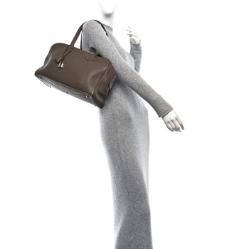 HERMES Taurillon Clemence Victoria II 35 Etoupe