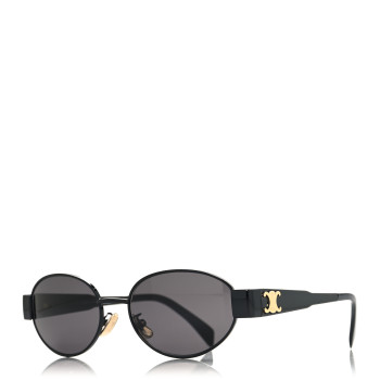 CELINE Metal Triomphe 01 Sunglasses CL40235U Black Smoke