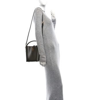 SAINT LAURENT Shiny Calfskin Le 37 Bucket Bag Deep Musk