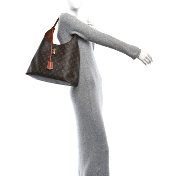 LOUIS VUITTON Monogram Flower Hobo Caramel