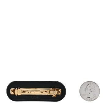 PRADA Acetate Crystal Hair Clip Black