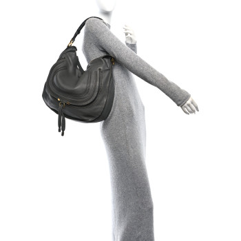 CHLOE Calfskin Large Marcie Hobo Stone
