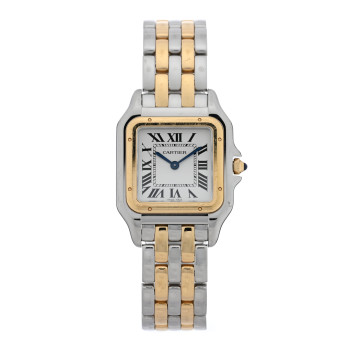 CARTIER Stainless Steel 18K Yellow Gold 27mm Panthere Quartz Watch