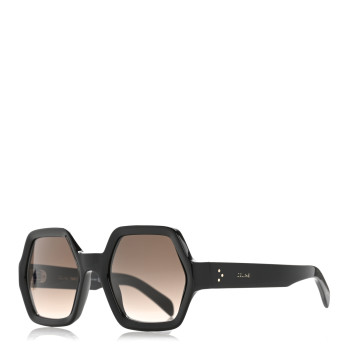 CELINE Acetate Octagon Polarized Sunglasses CL40131 Black