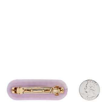 PRADA Resin Crystal Hair Clip Purple