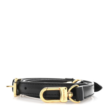 LOUIS VUITTON Calfskin 16mm Adjustable Shoulder Strap Black