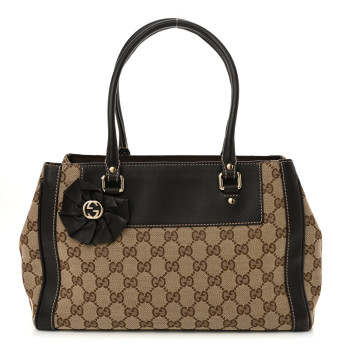 GUCCI Monogram Trophy Tote Ebony