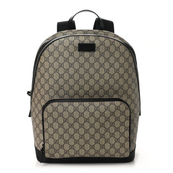 GUCCI GG Supreme Monogram Medium Backpack Black