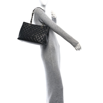 CHANEL Caviar Quilted Grand Shopping Tote GST Black