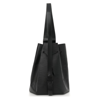 LOUIS VUITTON Epi Sac a Dos Drawstring Bag Black