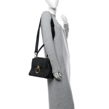 CHLOE Calfskin Small Tess Day Bag Black