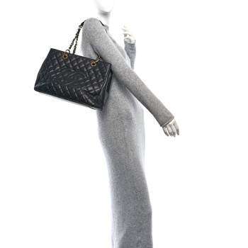 CHANEL Caviar Quilted Grand Shopping Tote GST Black