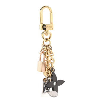 LOUIS VUITTON Metal Kaleido V Bag Chain Charm Gold