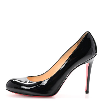CHRISTIAN LOUBOUTIN Patent New Simple 100 Pumps 39.5 Black
