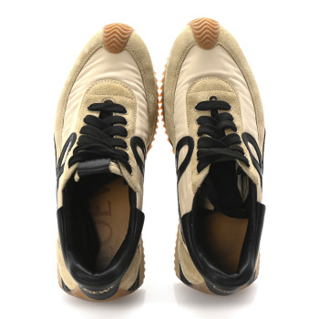 LOEWE Nylon Suede Flow Runner Sneakers 37 Gold Black