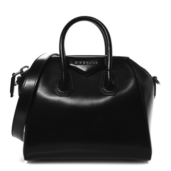 GIVENCHY Shiny Lord Calfskin Mini Antigona Black