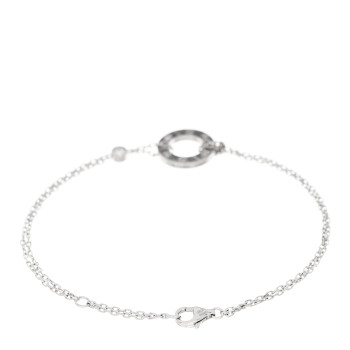 CARTIER 18K White Gold Diamond LOVE Bracelet