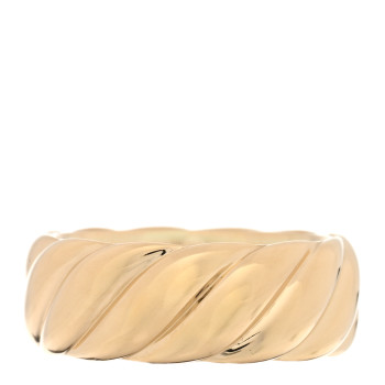 DAVID YURMAN 18K Yellow Gold 9mm Sculpted Cable Band Ring 65 11