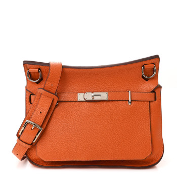 HERMES Taurillon Clemence Jypsiere 28 Orange