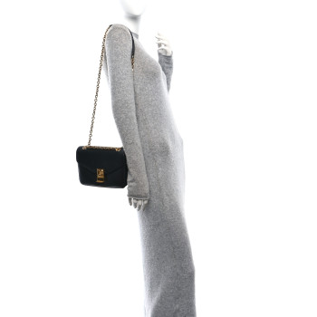 CELINE Shiny Calfskin Medium C Bag Black