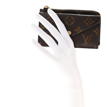 LOUIS VUITTON Monogram Recto Verso Card Holder Black