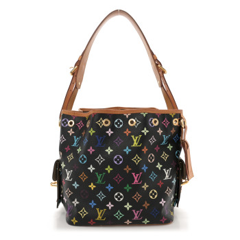 LOUIS VUITTON Monogram Multicolor Petit Noe Black