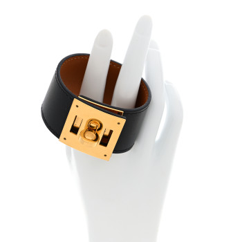 HERMES Box Kelly Dog Bracelet  Black