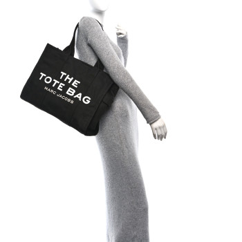 MARC JACOBS Cotton Canvas Large The Tote Bag Black