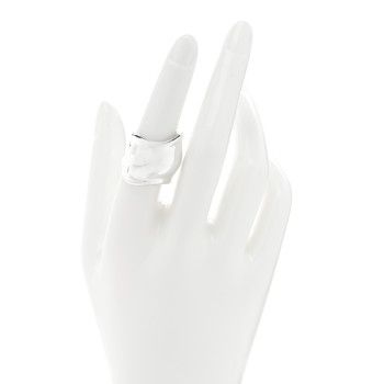 TIFFANY Sterling Silver Elsa Peretti Bone Ring 54 6.75
