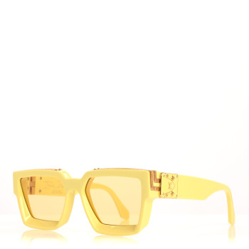 LOUIS VUITTON Acetate 1.1 Millionaires Z1323W Sunglasses Yellow