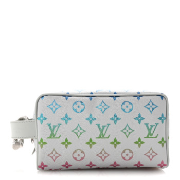 LOUIS VUITTON Monogram Locker Dopp Kit Toilet Pouch Gradient Grey