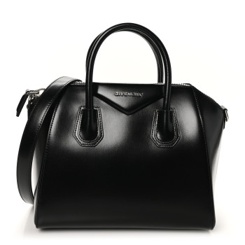 GIVENCHY Shiny Lord Calfskin Small Antigona Black