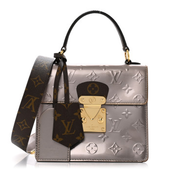 LOUIS VUITTON Vernis Monogram Spring Street Taupe Metallise